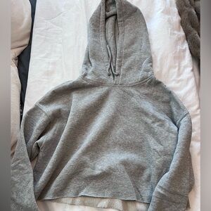Gray Women's Cropped Hoodie Urban Outfitters